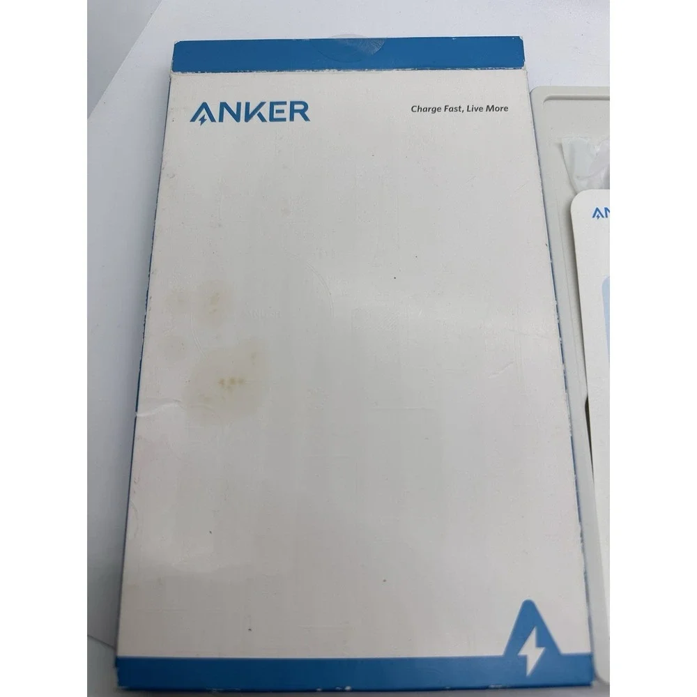 Anker‎ PowerWave Pad Wireless Charging Pad White Qi Open Box New